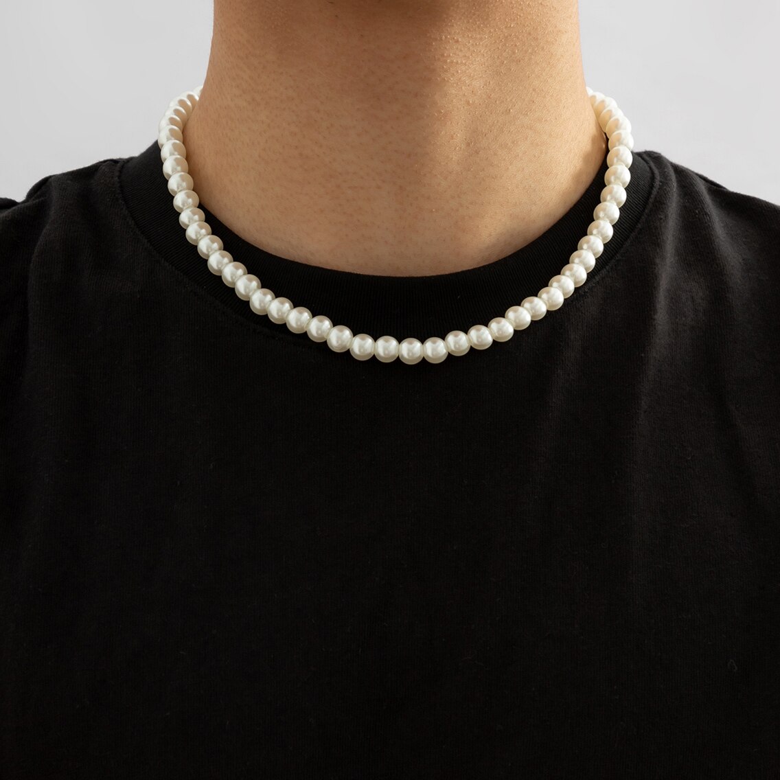 Men Accessories Neck Chain - Collier ras du cou court perlé