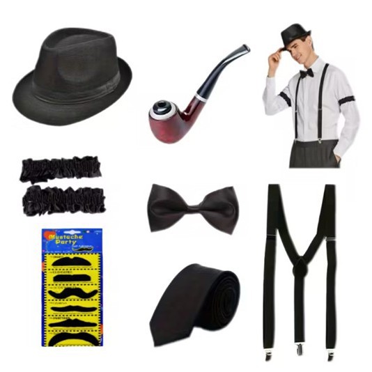 Men'S Accessories In The 1920S - Costume de gangster Gatsby pour homme