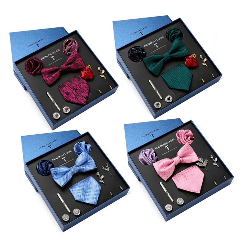Neck Tie Set Box - Boîte-cadeau Paisley Injaught pour homme, nœud