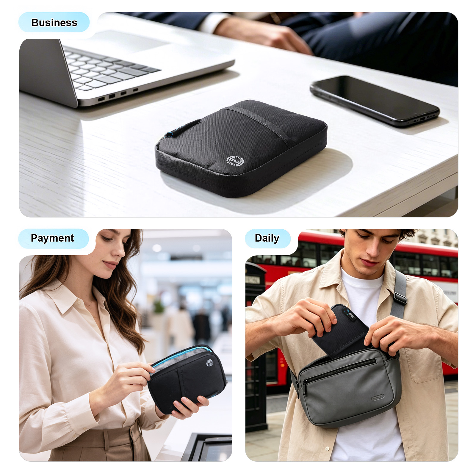HcanKcan Mini Porte-Passeport  - Travel Organizer Men avis et prix