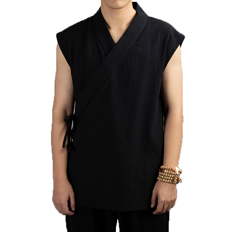 Veste sans manches en coton et - Men'S Kimono Accessories avis et prix
