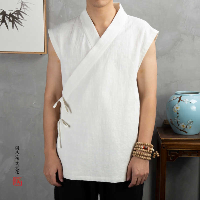 Veste sans manches en coton et - Men'S Kimono Accessories avis et prix