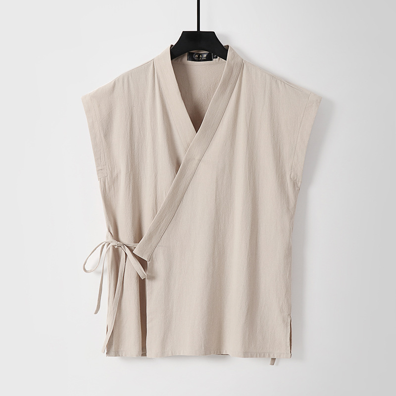Débardeurs en coton et lin pou - Men'S Kimono Accessories avis et prix