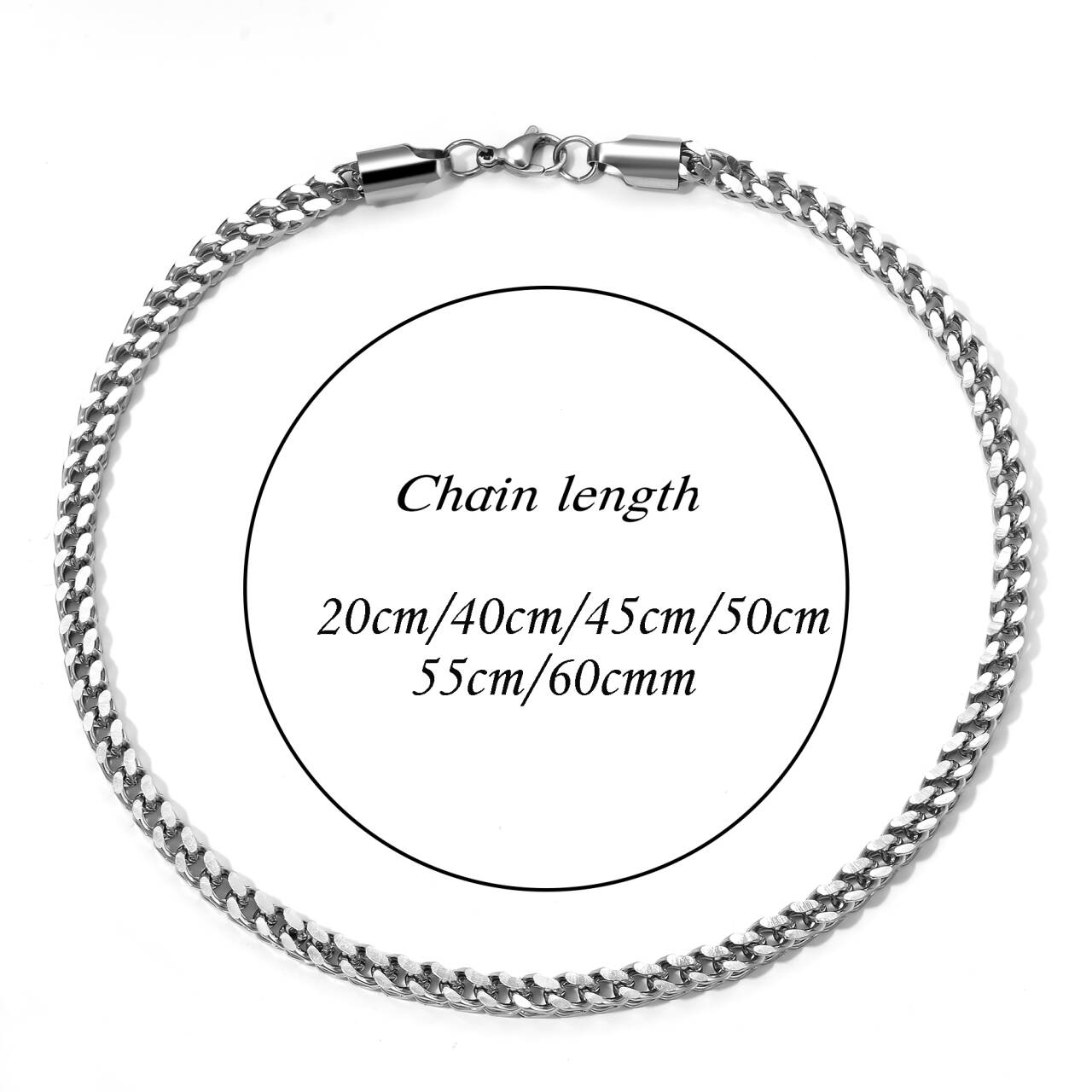 Collier chaîne tressée en acie - Men Accessories Neck Chain avis et prix